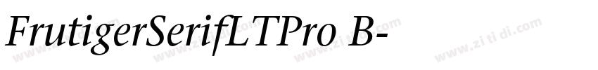 FrutigerSerifLTPro B字体转换